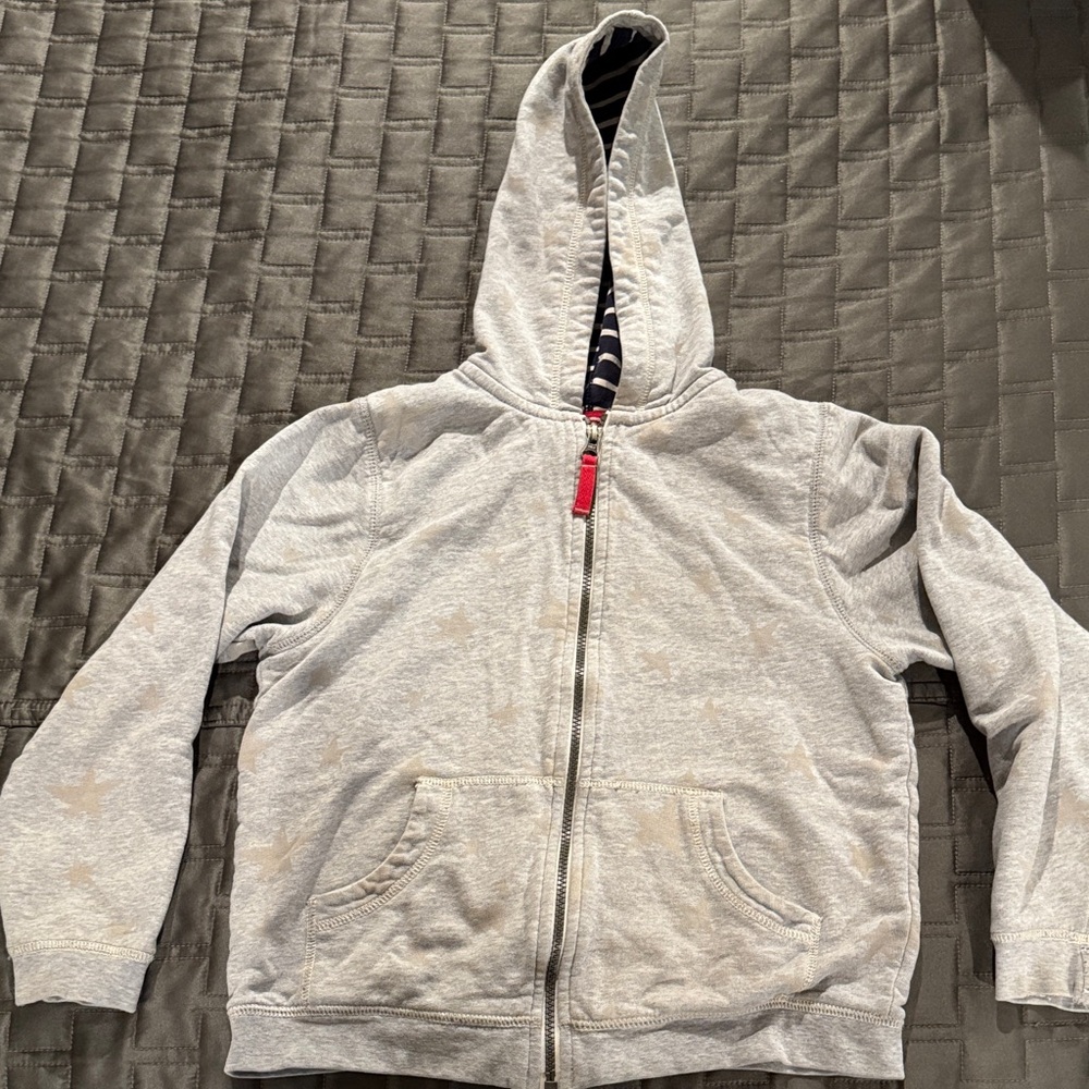 Hanna Andersson Gray Star Hoodie for Kids